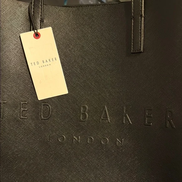 Ted Baker Black Structured Tote Bag with Minimalist Design - Picture 5 of 5